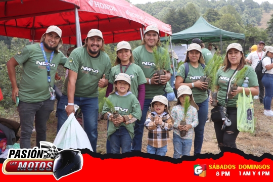 Rodaron y sembraron &aacute;rboles en el Navi Tour Plantemos!