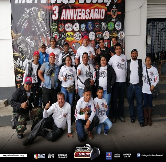 MOTO CLUB SOLOLA CUMPLE 3 A&Ntilde;OS DE BUENAS RODADAS