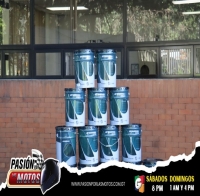 Entrega de pintura para moto-v&iacute;as por Asim y Emetra